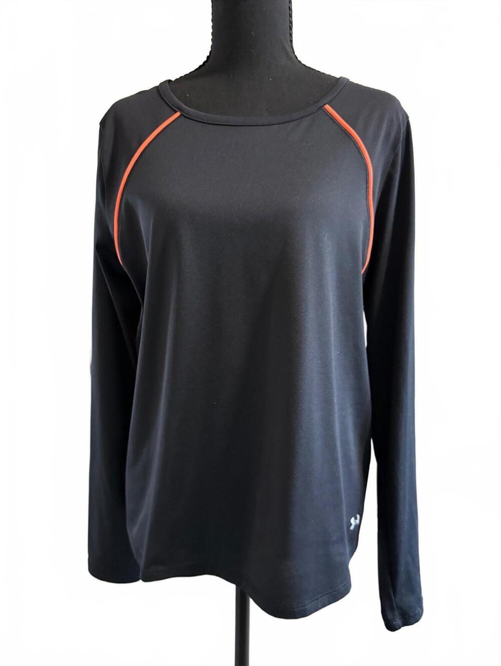 Under Armour HeatGear Women’s Black Long Sleeve Athletic Performance Shirt Large